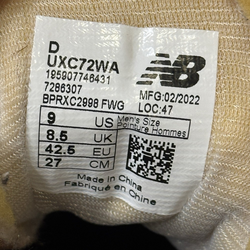 New Balance XC-72 Mindful Grey Sweet Caramel Sneakers  UXC72WA 9 - Picture 7 of 8